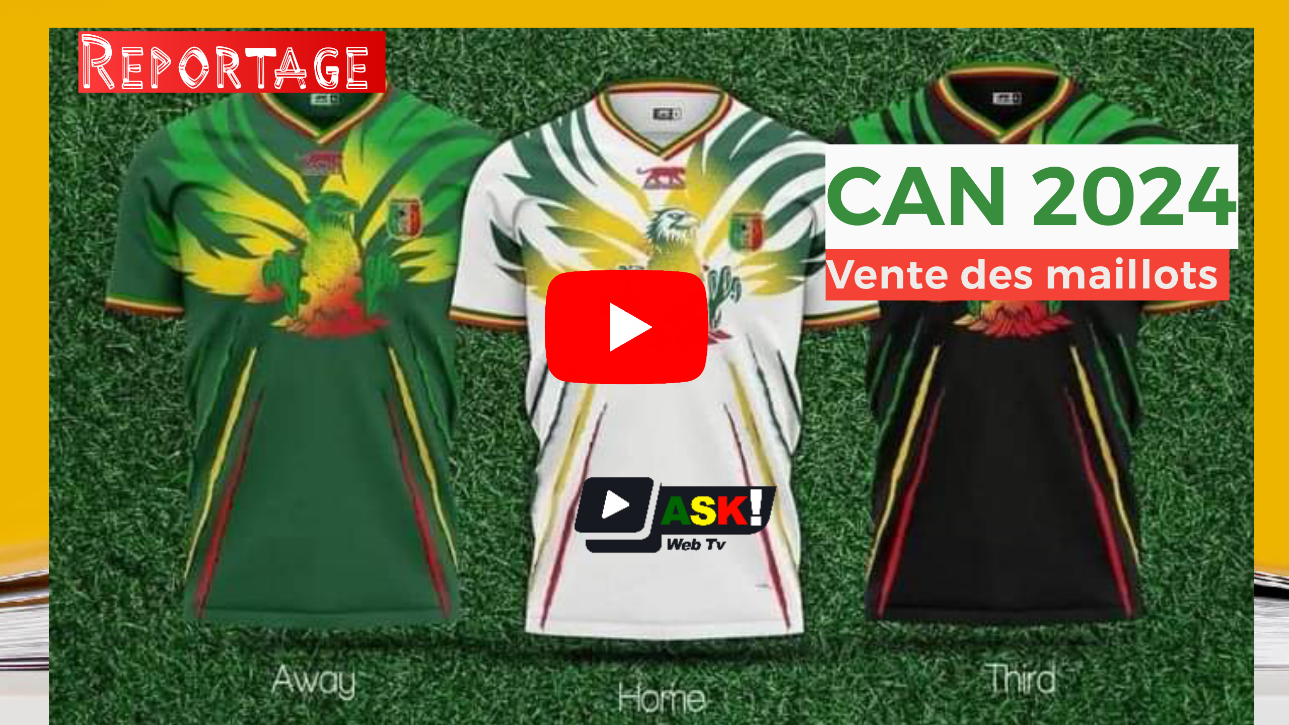 CAN 2024: La vente des maillots des Aigles du Mali, nouvelle activité florissante au Mali.